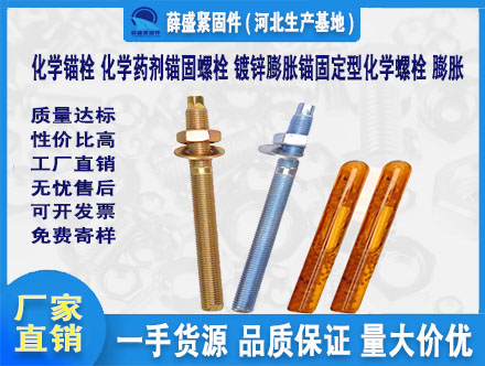 化學錨栓 化學藥劑錨固螺栓 鍍鋅膨脹錨固定型化學螺栓 膨脹